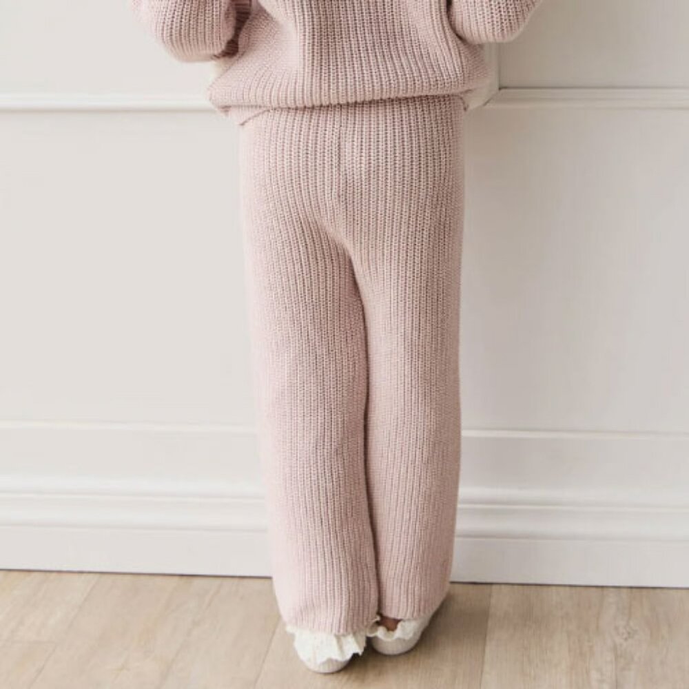 Morgan Knitted Pant - Pastel Marle